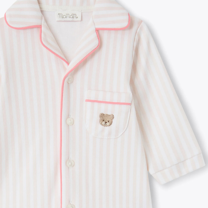 Tutina aperta riga rosa Tato