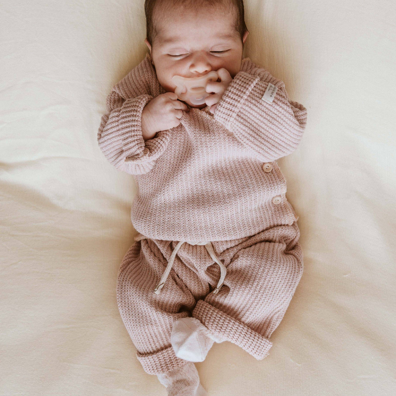 Twinset con apertura incrociata - PINK