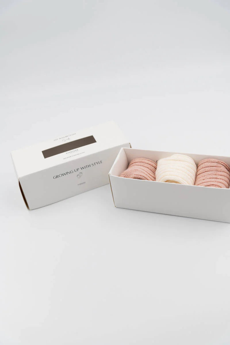 BOX 3PC Calze Spesse- Rosa