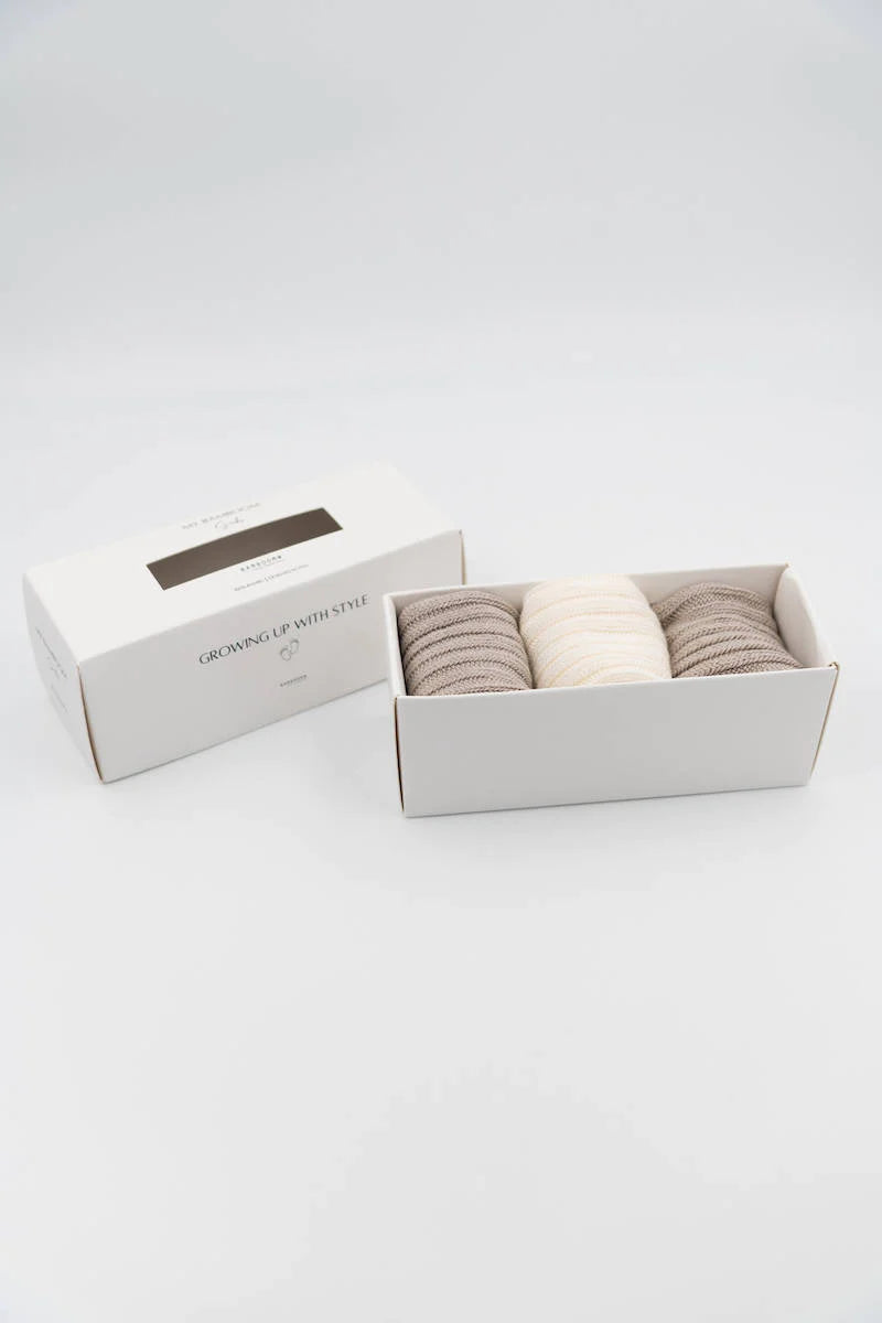 BOX 3PC Calze Spesse- Sabbia