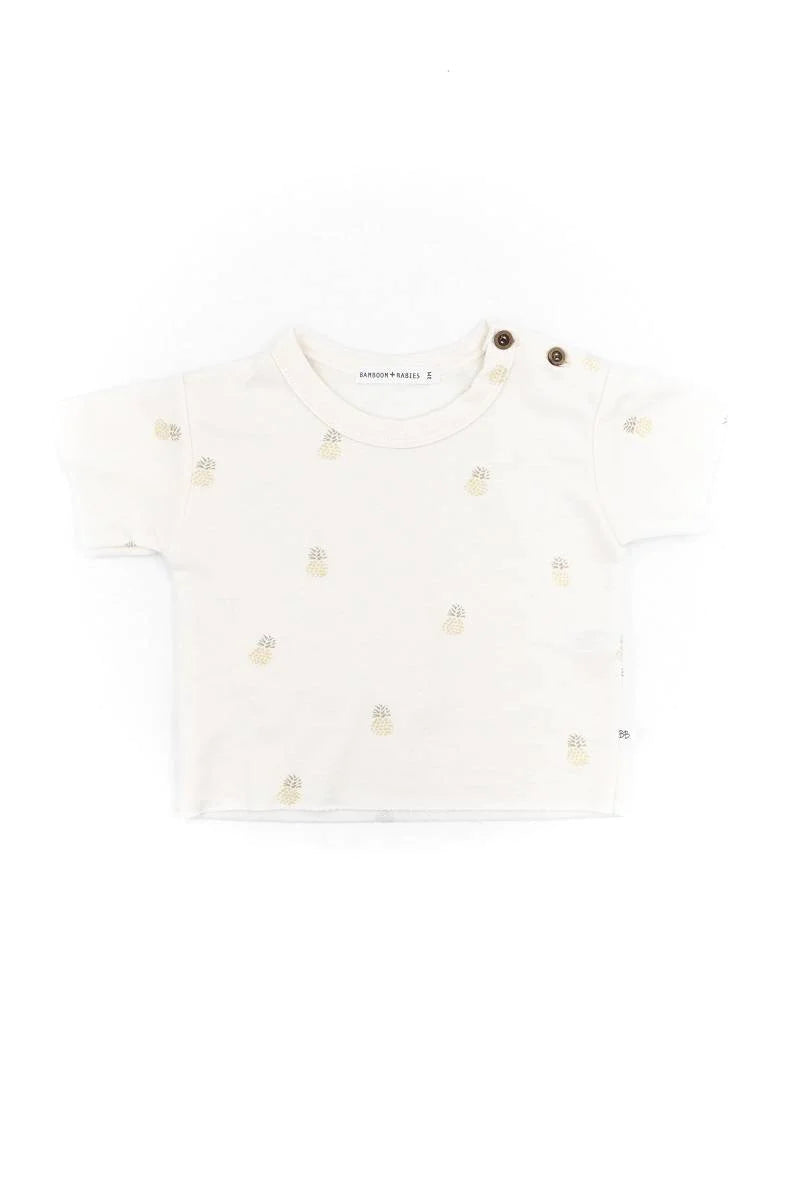 Pagliaccetto Cammello con Shirt Tropical