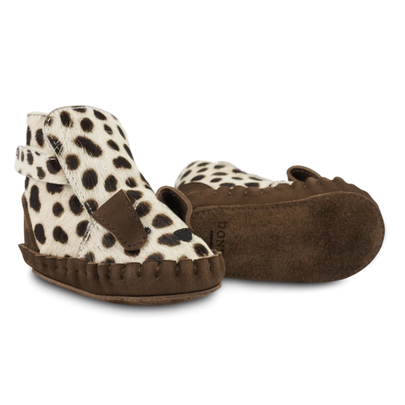 Kapi Exclusive Booties | Dalmatian | Black Spotted Cow Hair