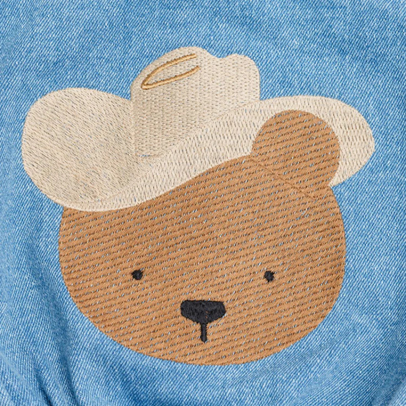 Lard Denim Jumpsuit | Western Bear | Vintage Blue