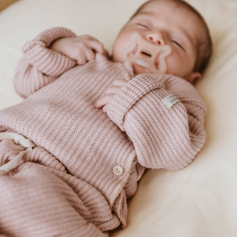 Twinset con apertura incrociata - PINK
