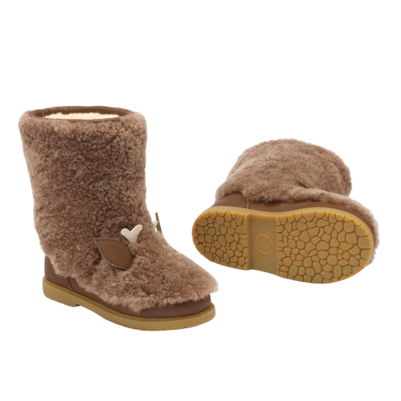 Irfi Boots | Stag | Chestnut Curly Sheep Wool