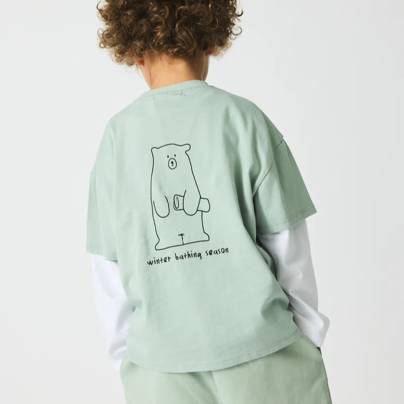 Nanna Winter Bathing T-Shirt Aqua Grey