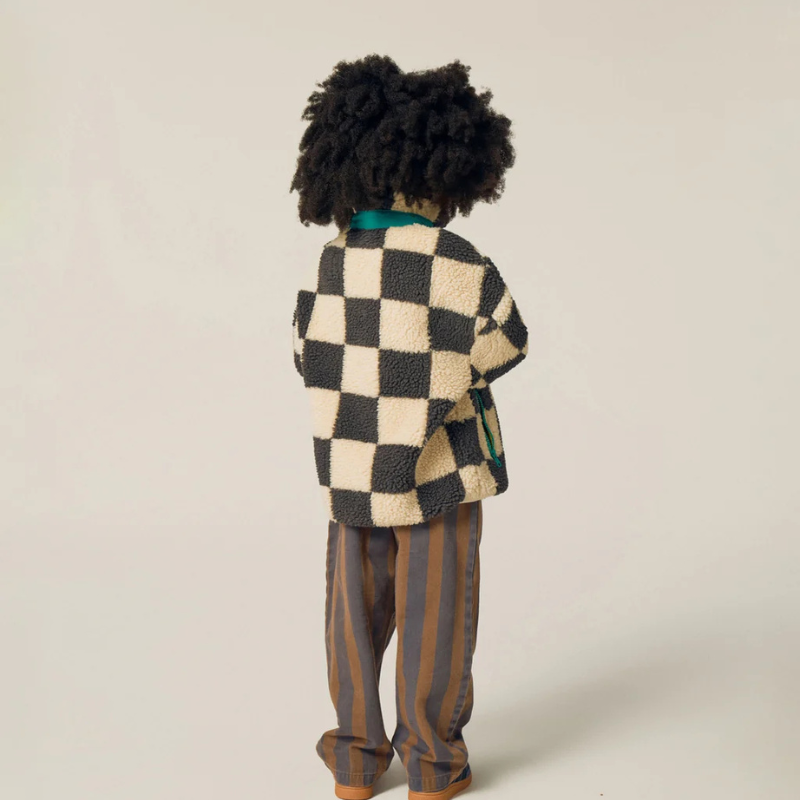 Giacca Teddy Checked