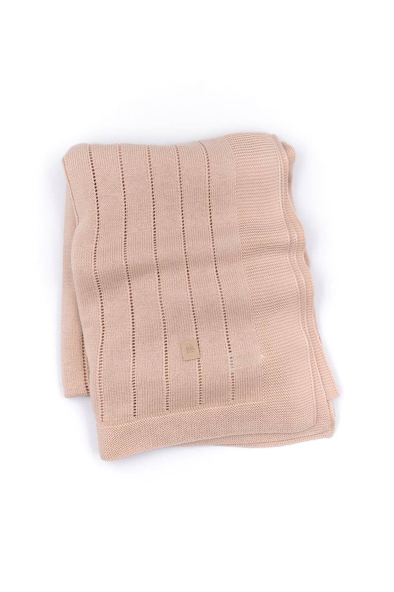 Copertina Righe Knitted - ROSA