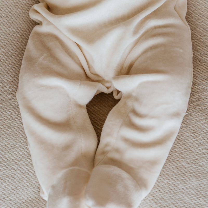Tutina bimba con colletto - WARM WHITE