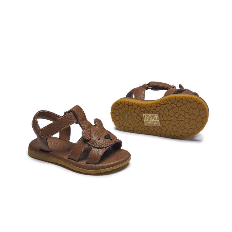Mhalo Sandals | Bear | Cognac Leather