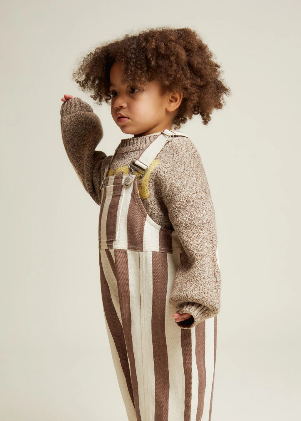 Blythe Choc Stripe Dungaree