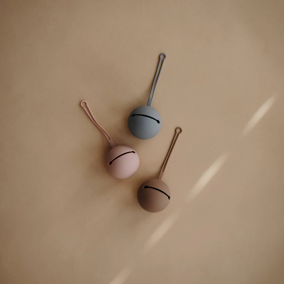 Custodia per ciuccio in silicone-Cloudy Mauve