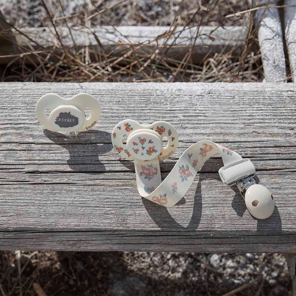 Clip per Ciuccio Legno - Autumn Rose