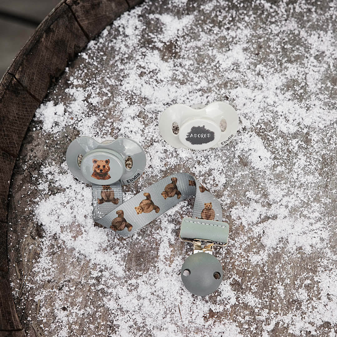 Clip per Ciuccio Legno - Billy the Bear