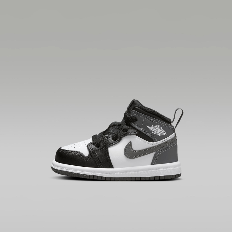Air Jordan 1 Mid Black White Iron Grey (TD)
