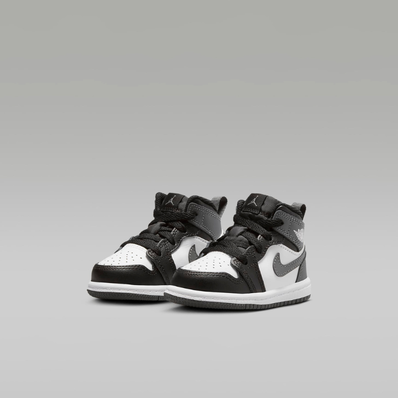 Air Jordan 1 Mid Black White Iron Grey (TD)