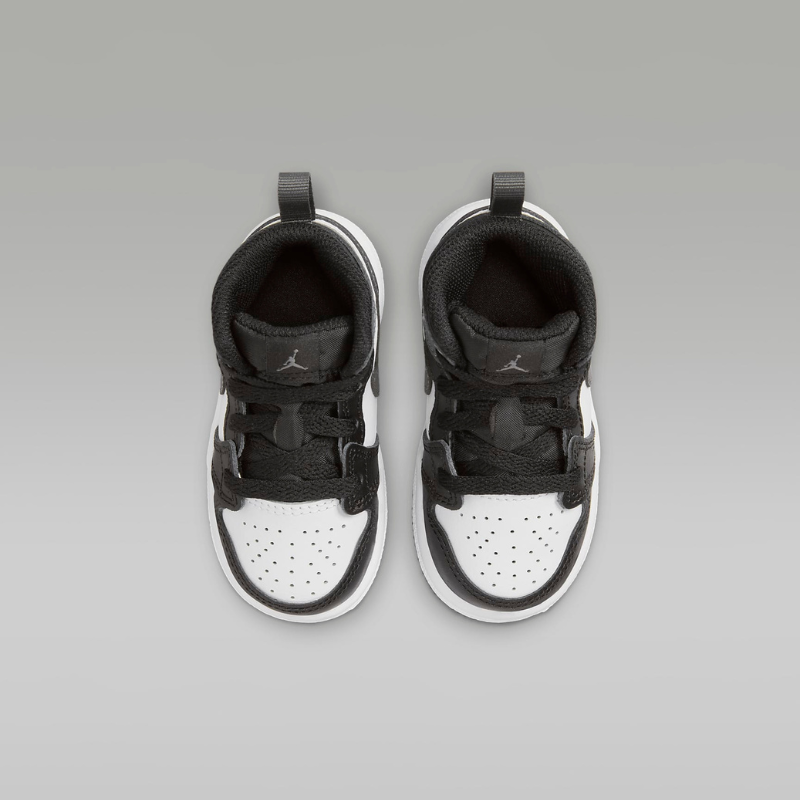 Air Jordan 1 Mid Black White Iron Grey (TD)
