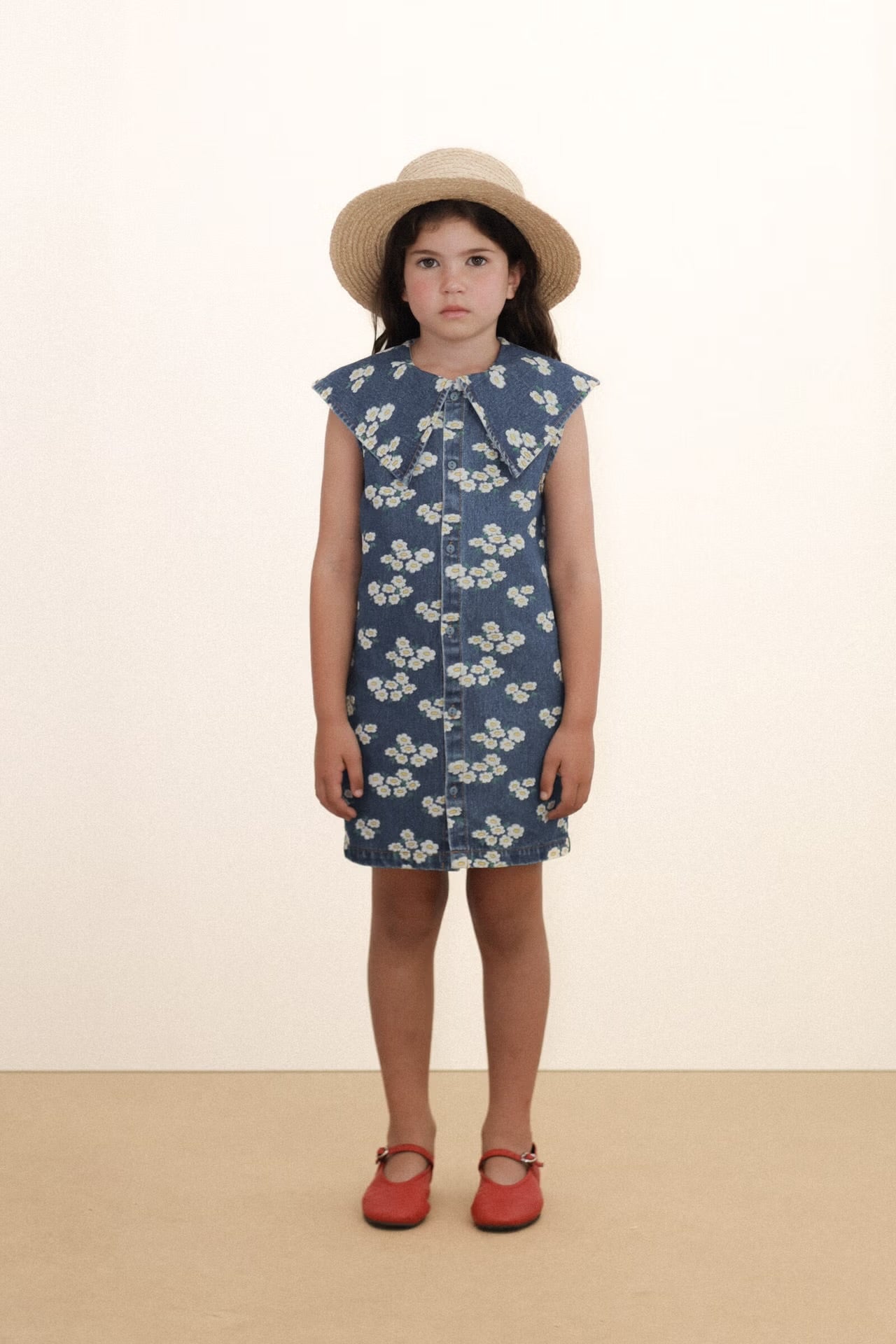 Abito Denim Blossoms