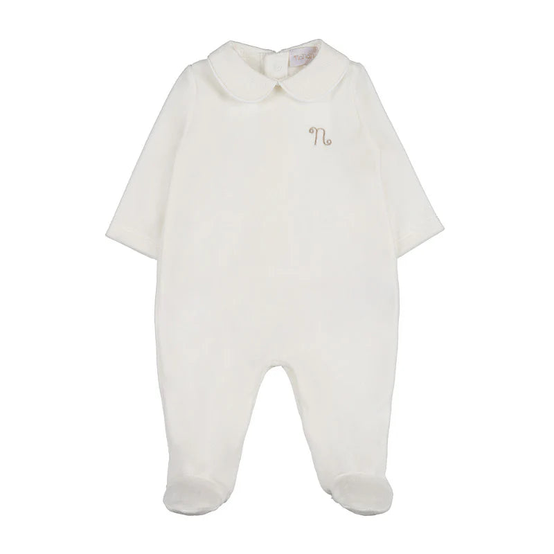 Tutina collo Piquet - Bianca