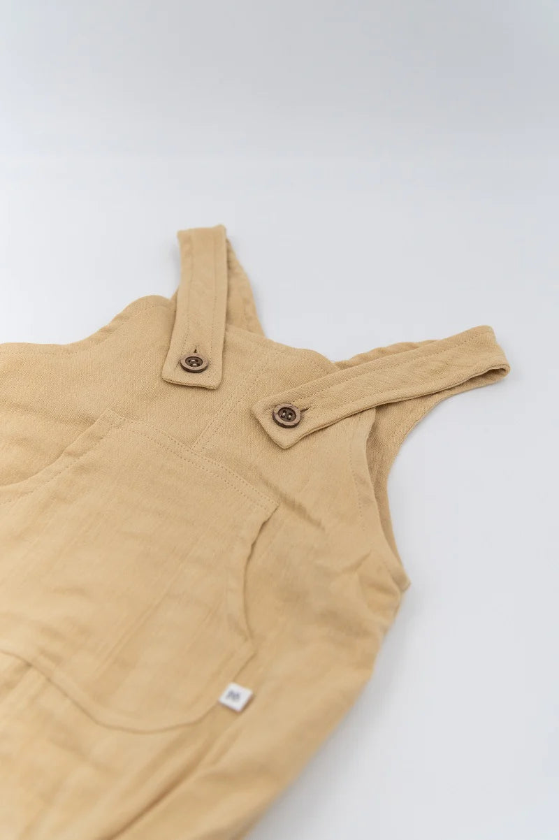 Pagliaccetto Cammello con Shirt Tropical