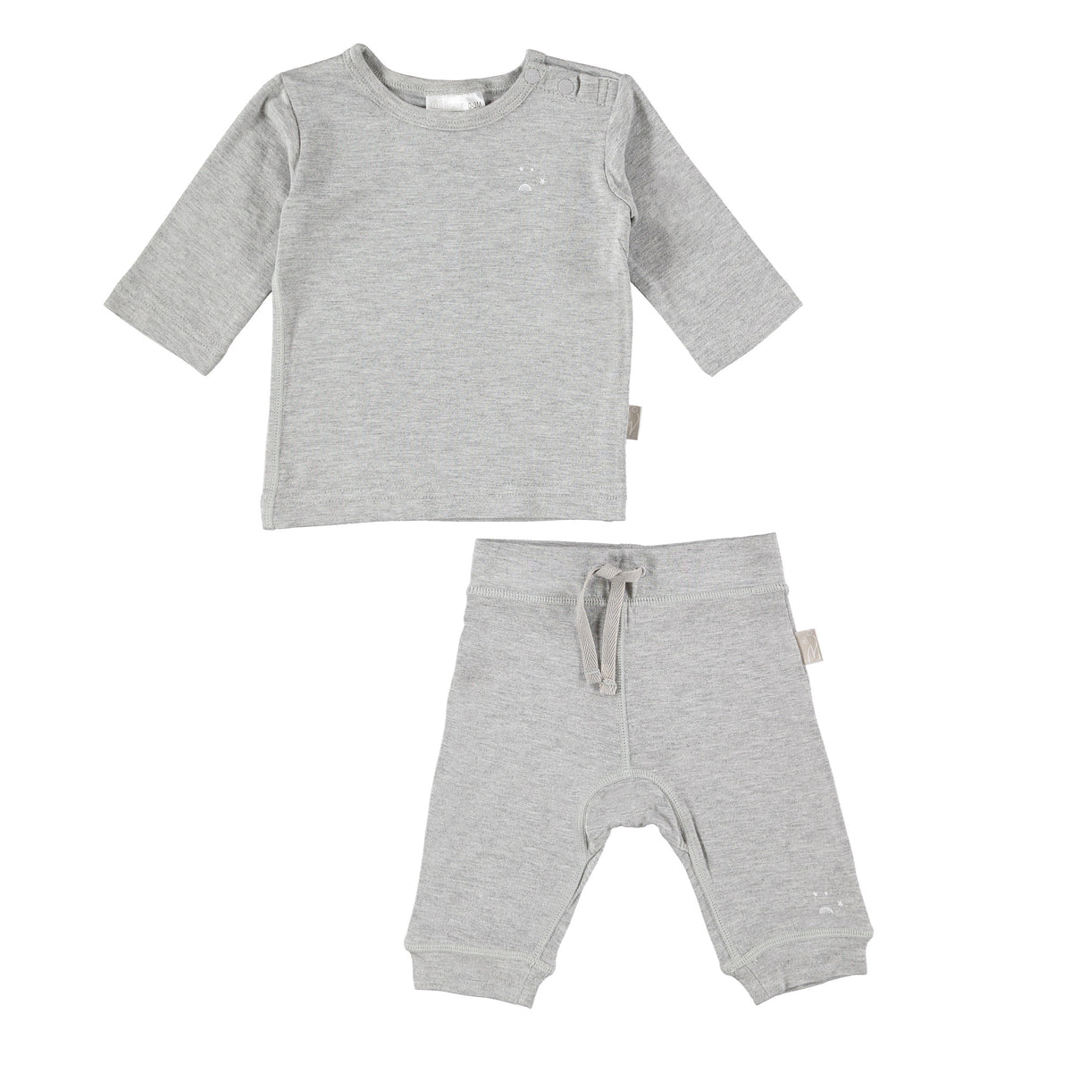Set pantalone e maglia Jersey di Bamboo-Grigio Melange