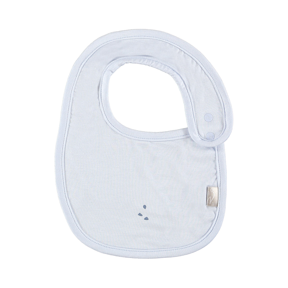 Set bavagli 2 pz in jersey di Bamboo-Celeste