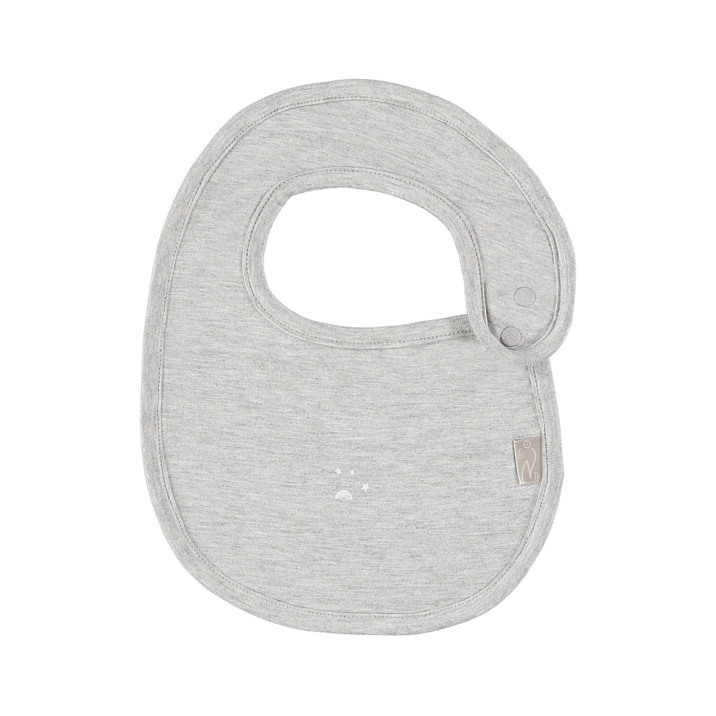 Set bavagli 2 pz in jersey di Bamboo-Grigio Melange