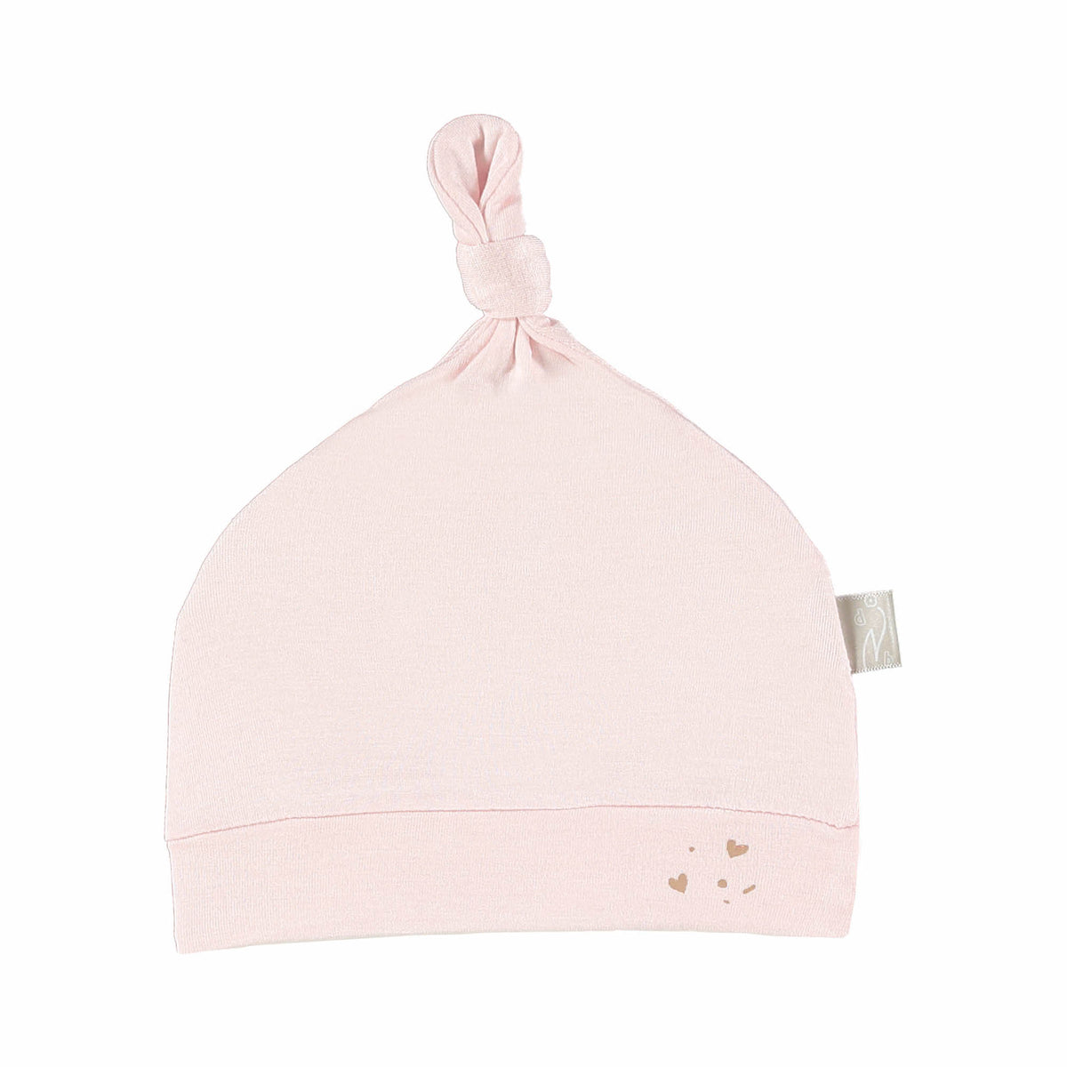Set cappellino nascita 2 pz in jersey di Bamboo-Rosa