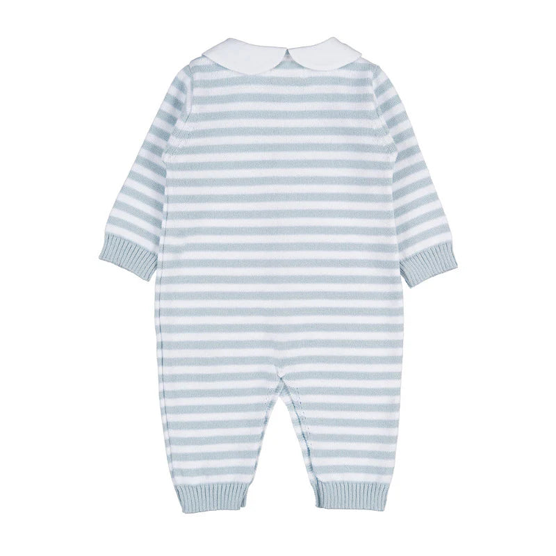 Tutina a righe - Azzurra