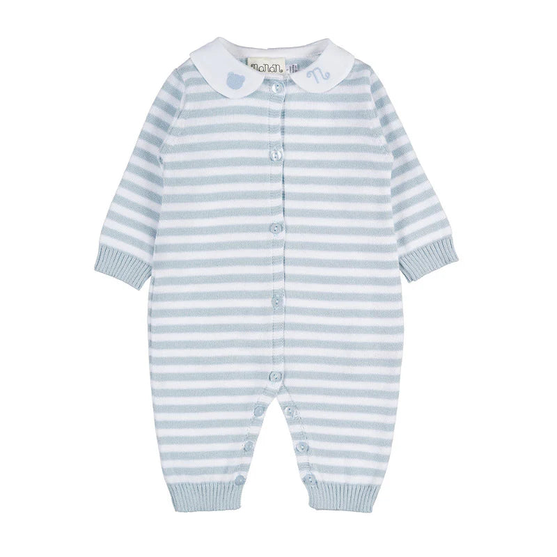 Tutina a righe - Azzurra