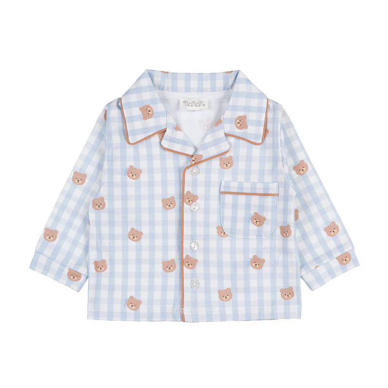 Pigiama allover orsetti - Azzurro