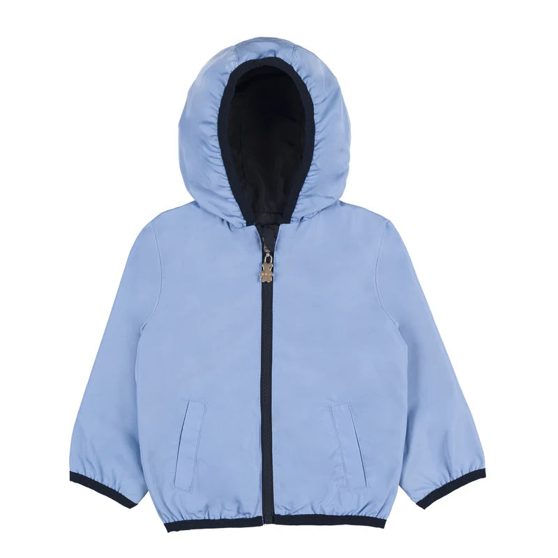 Impermeabile double face - Azzurro