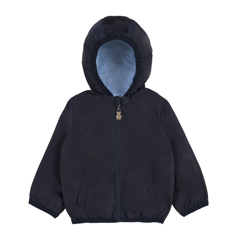 Impermeabile double face - Azzurro