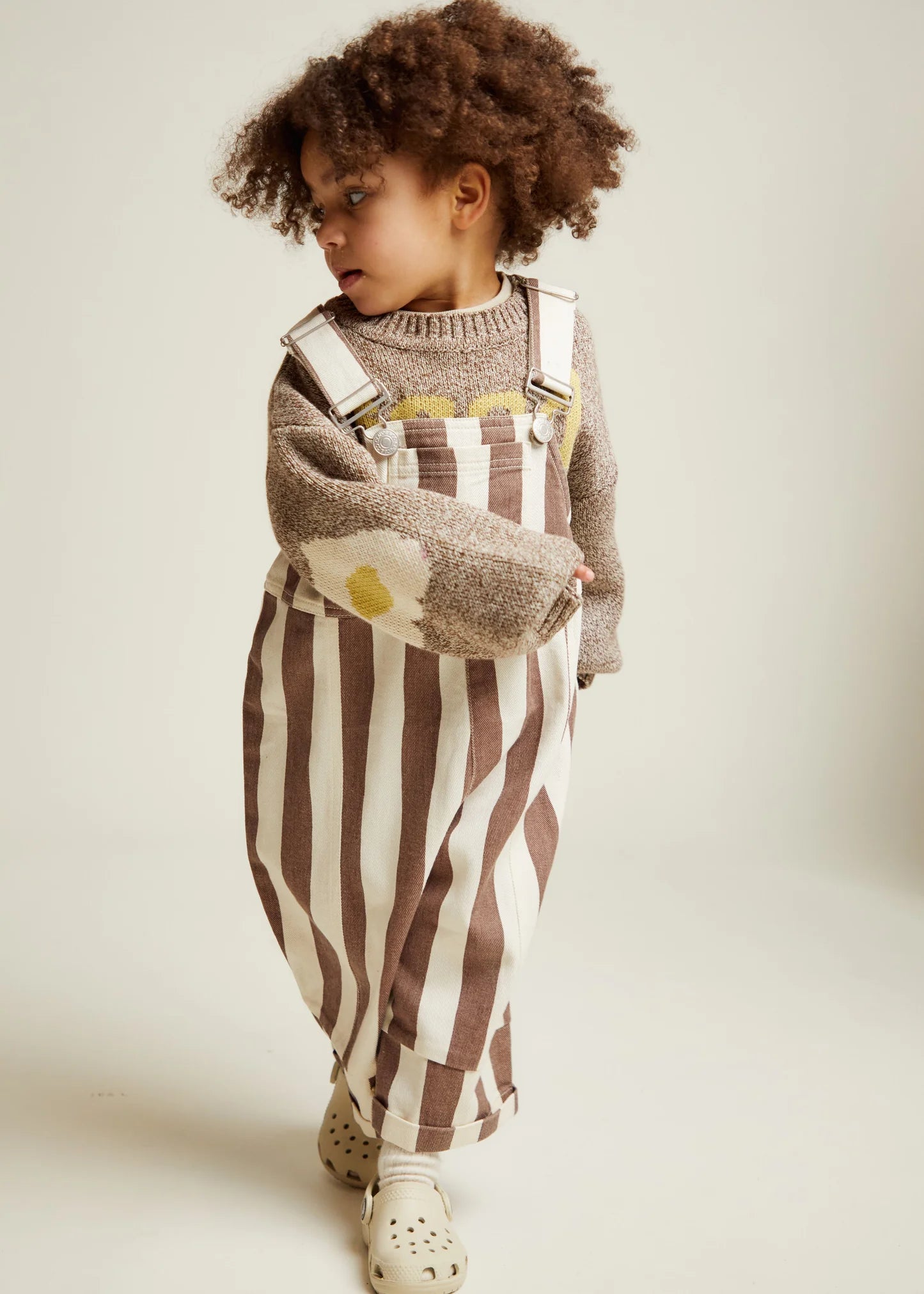 Blythe Choc Stripe Dungaree