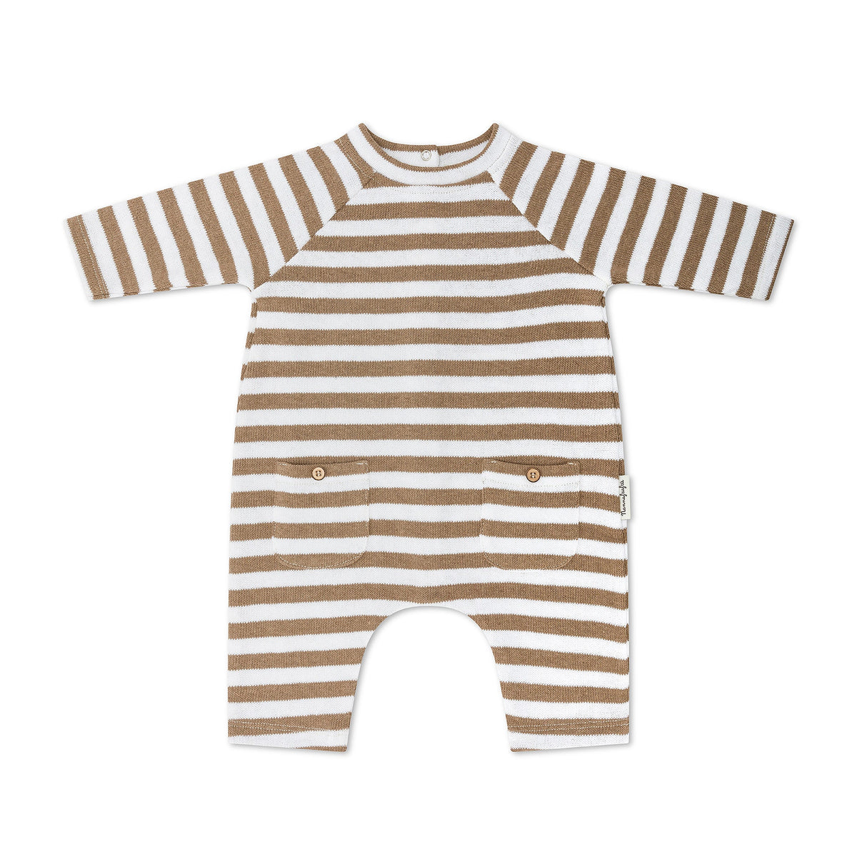 Tutina rigata - Marrone