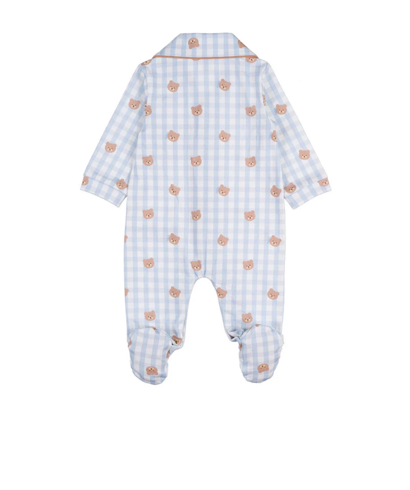 Tutina allover orsetti - Azzurra