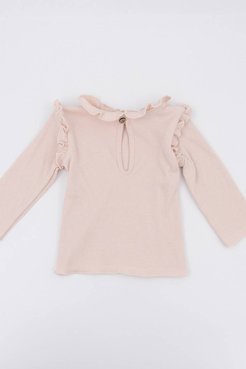 Salopette con t-shirt froufrou