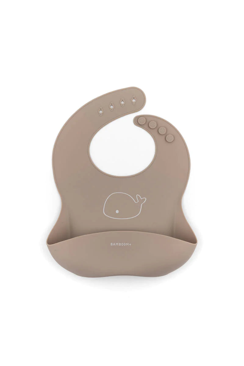Bib in silicone - Cammello