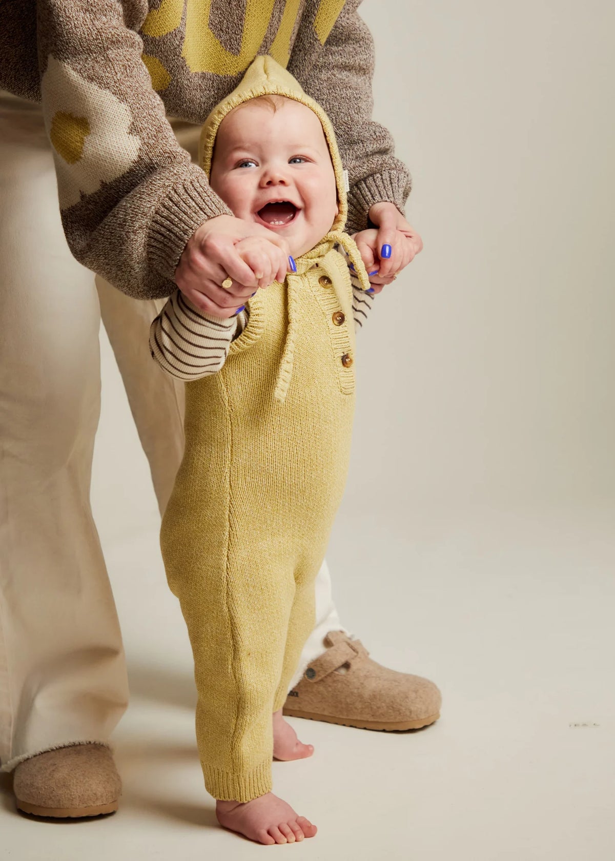 Mustard Knitted Romper