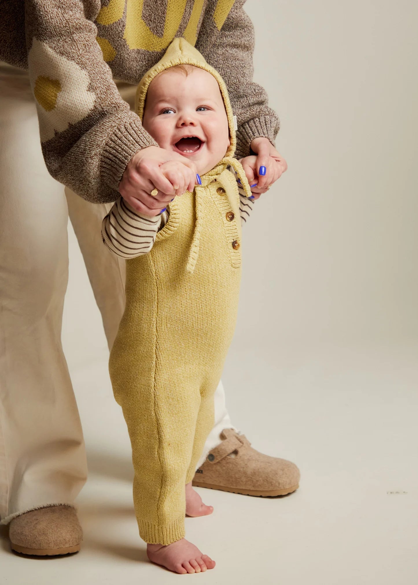 Mustard Knitted Romper