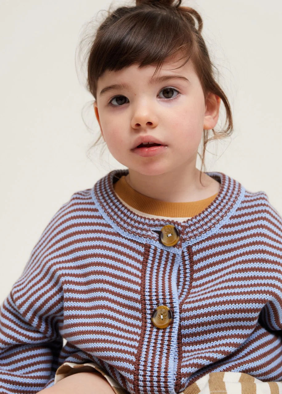 Emil Coco Sky Stripe Cardigan