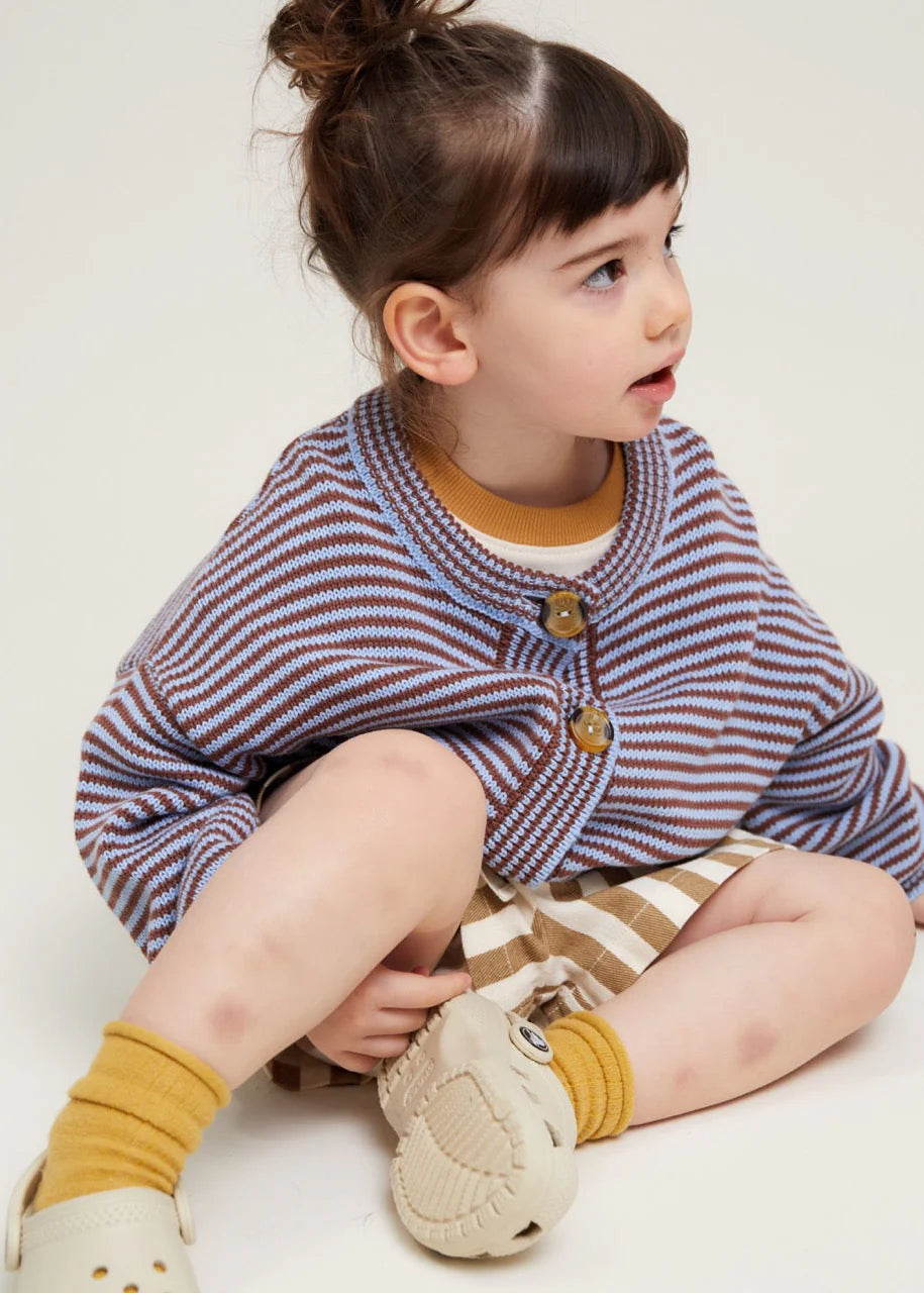 Emil Coco Sky Stripe Cardigan