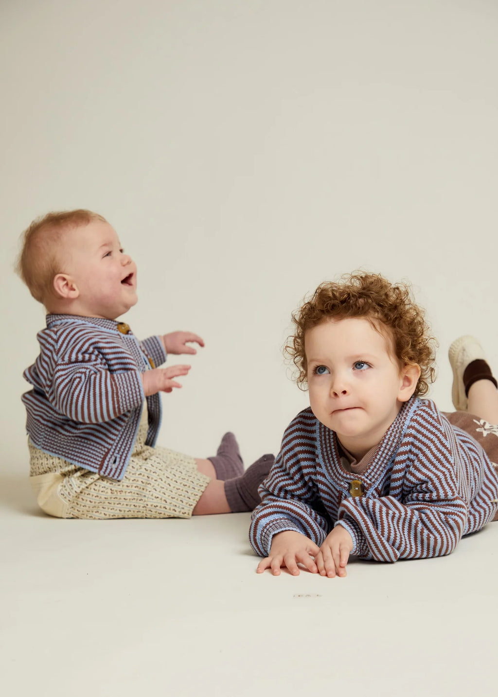 Emil Coco Sky Stripe Cardigan
