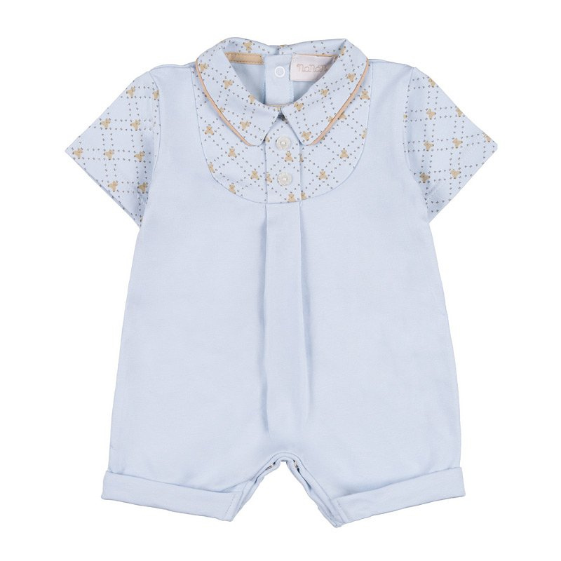 Pagliaccetto con salopette Orsetti Azzurro