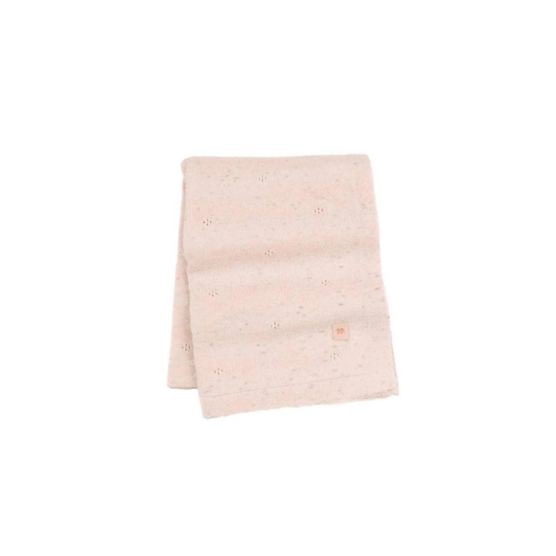 Coperta lavorata a maglia estiva Trama2 Rosa
