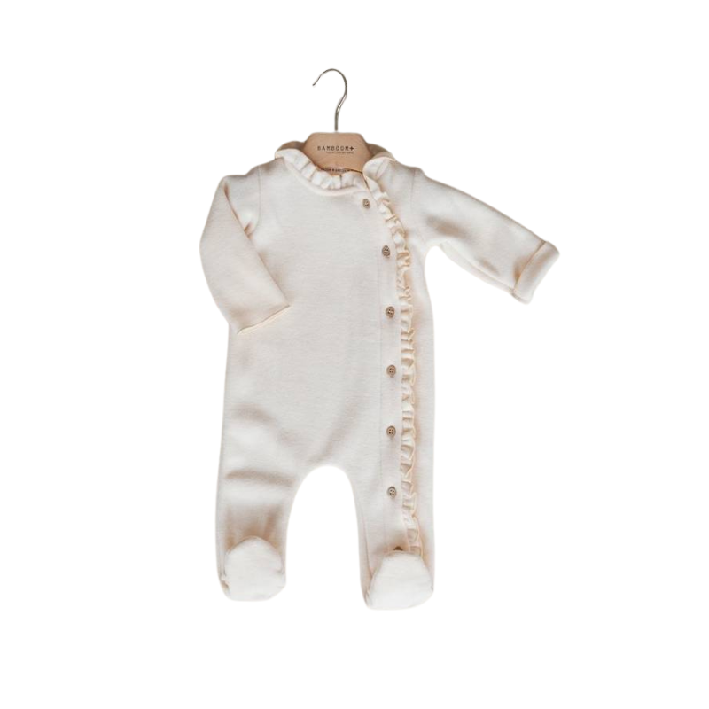 Tutina con Colletto Bimba Soft Pink