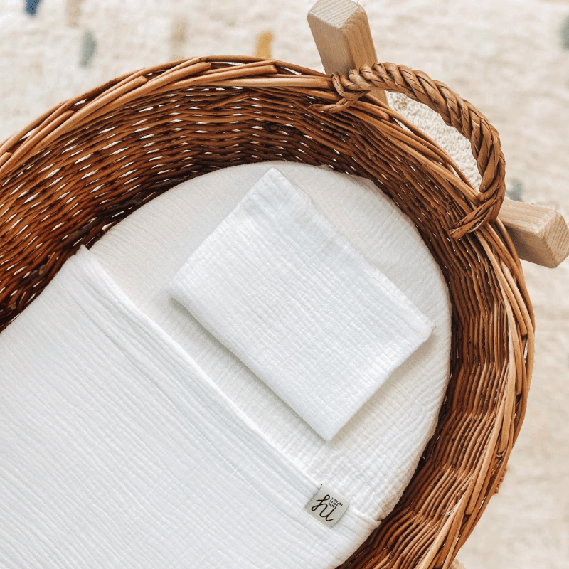 Nannafrufrù Kit Lenzuola Bianco Navicella