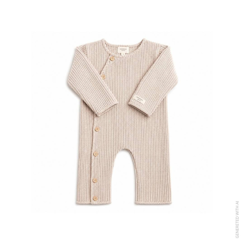Tutina in maglia con apertura laterale - SAND
