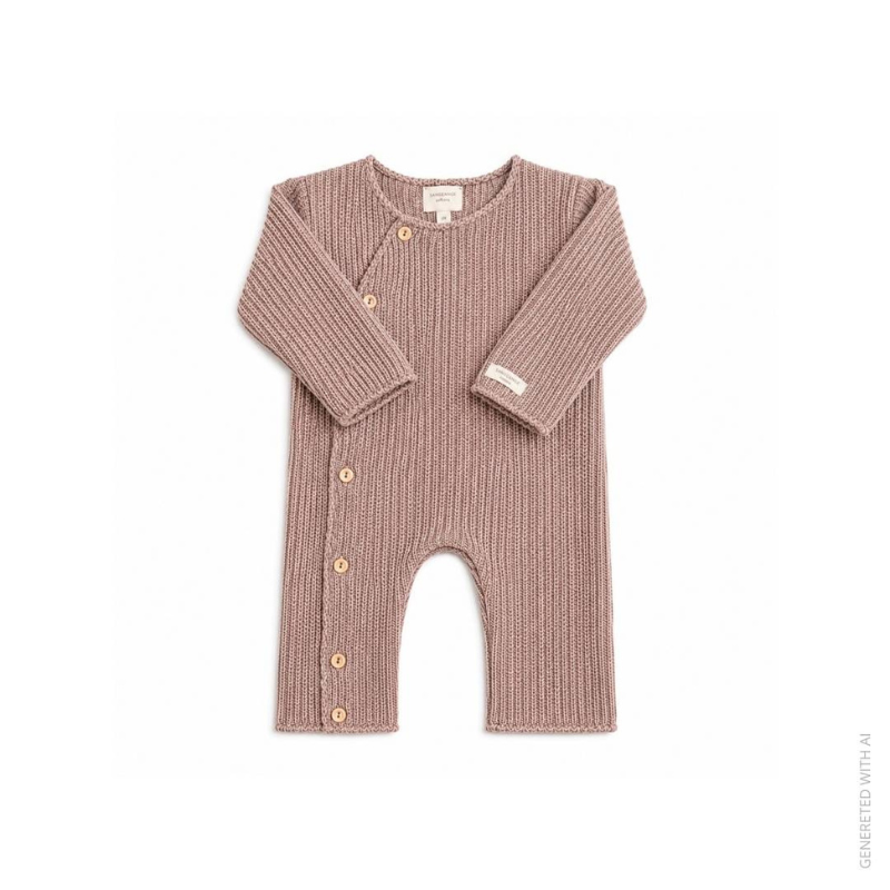 Tutina in maglia con apertura laterale - SOFT BROWN