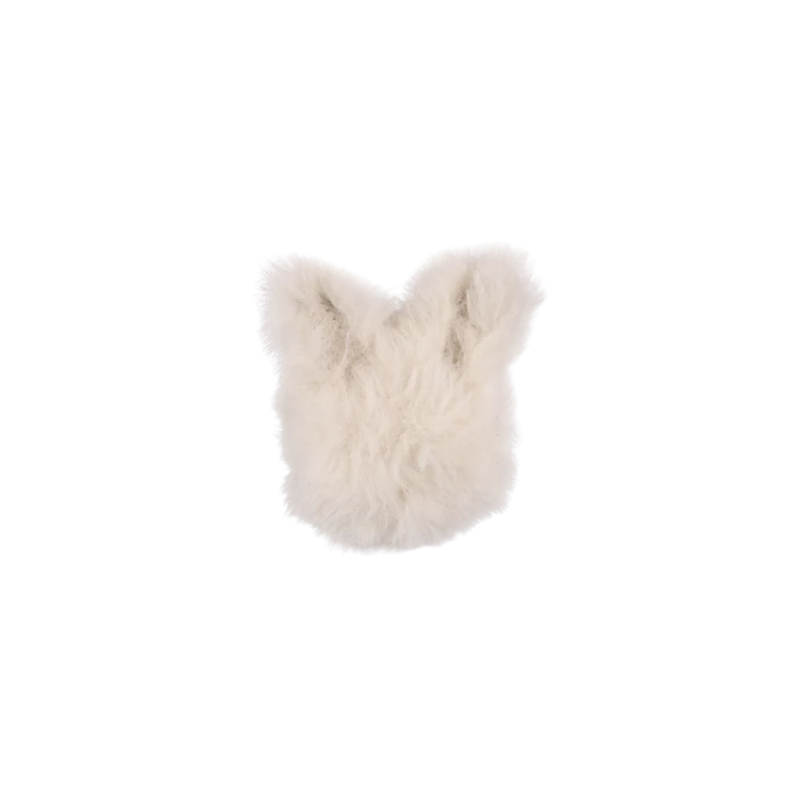 Ploto Hairclip | Snow Rabbit | Off White Soft Faux Fur